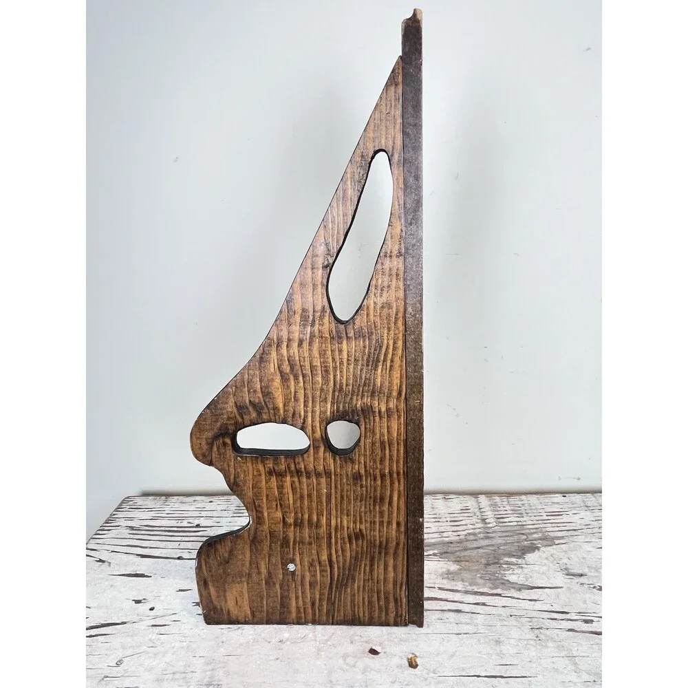 Nautical Vintage Wooden Sailboat Corner Table / Wall Hanging Shelf Coastal Home